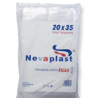 PLASTICO TRANSPARENTE 20X35 C/25 NEVAPLAST