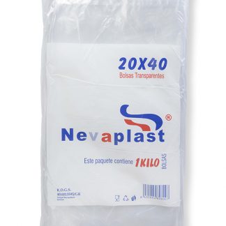 PLASTICO TRANSPARENTE 20X40 C/25 NEVAPLAST