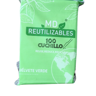 CUCHILLO PLASTICO MD REUTILIZABLE 100U.C/20