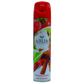 AMBIENTADOR SPRAY 300ML.MANZANA Y CANELA ARUN C/6