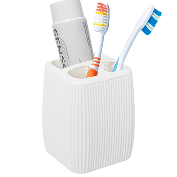 vaso porta cepillo de dientes acrílico blanco Tahití 6.50