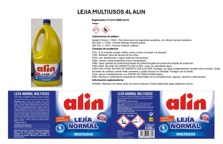 LEJIA ALIMENTARIA MULTIUSOS 4L ALIN