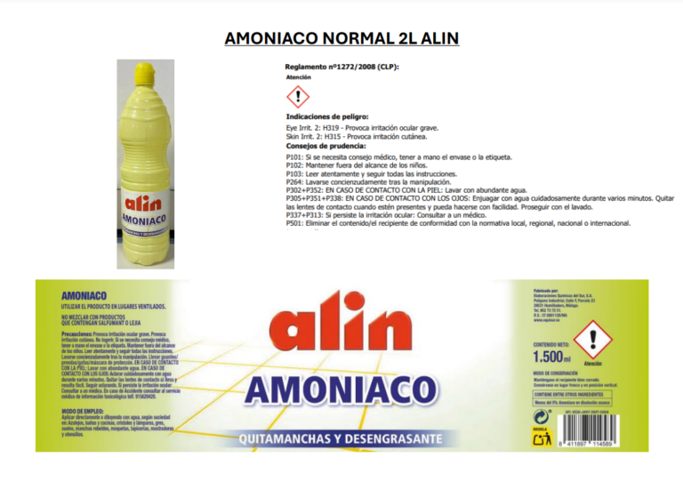 AMONIACO NORMAL 1,5L ALIN