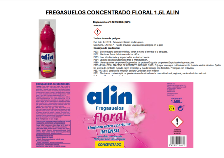 FREGASUELOS ALIN FLORAL 1,5L