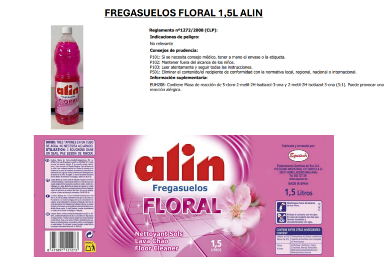 FREGASUELOS FLORAL ALIN 1,5L