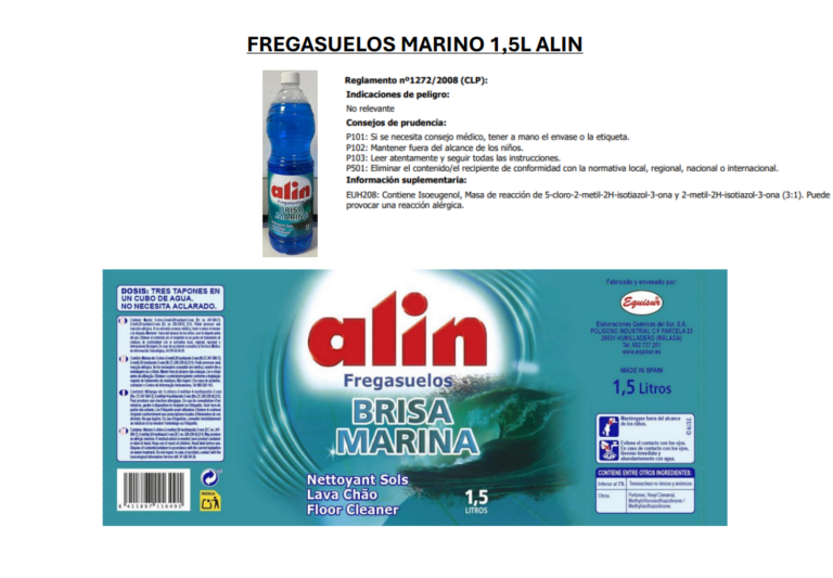 FREGASUELOS BRISA MARINA ALIN 1,5L