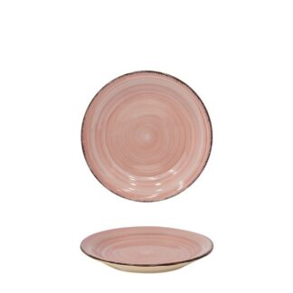 PLATO POSTRE 19CM ZEN ROSA B12K3