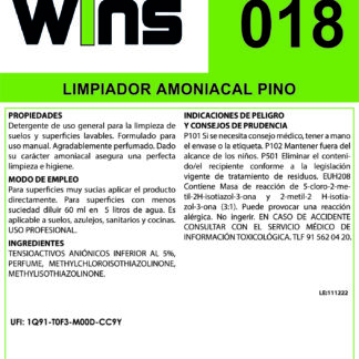 Limpiador Amoniacal Pino WINS 018 TZ-01 (002)