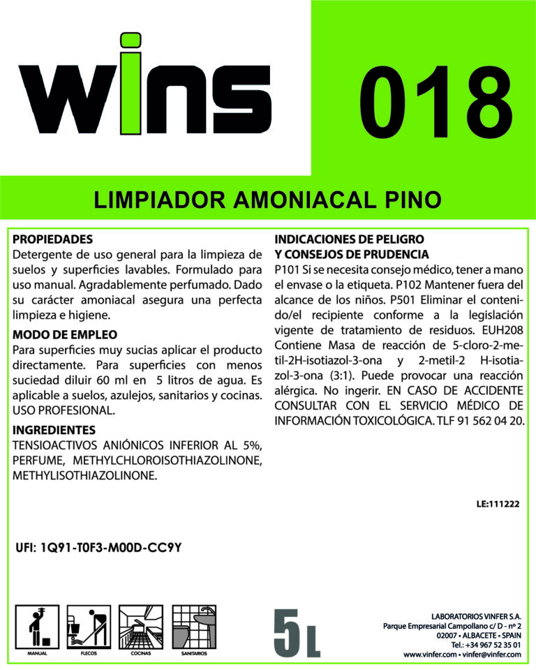 Limpiador Amoniacal Pino WINS 018 TZ-01 (002)