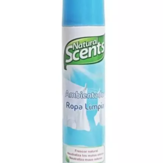 AMBIENTADOR NATURAL SCENTS ROPA LIMPIA 300ML. R/6