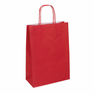 BOLSA PAPEL ROJA 22+9X23 25U. C/10 NT