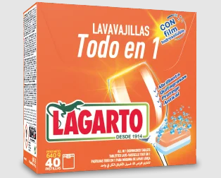 LAVAVAJILLAS PASTILLAS LAGARTO TODO EN 1 40U.C/3