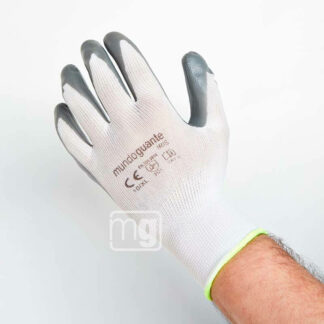 GUANTES POLIESTER Y NITRILO GRIS T/M IRIS C/240 M.GUANTE