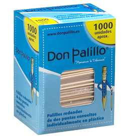PALILLO 2 PUNT. ENV.PLAST. 1000U. C/25 REF.1052 D. PALILLO